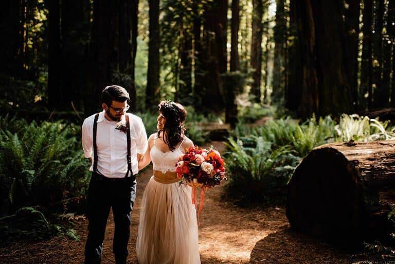 Jedediah Smith Redwoods Adventure Elopement