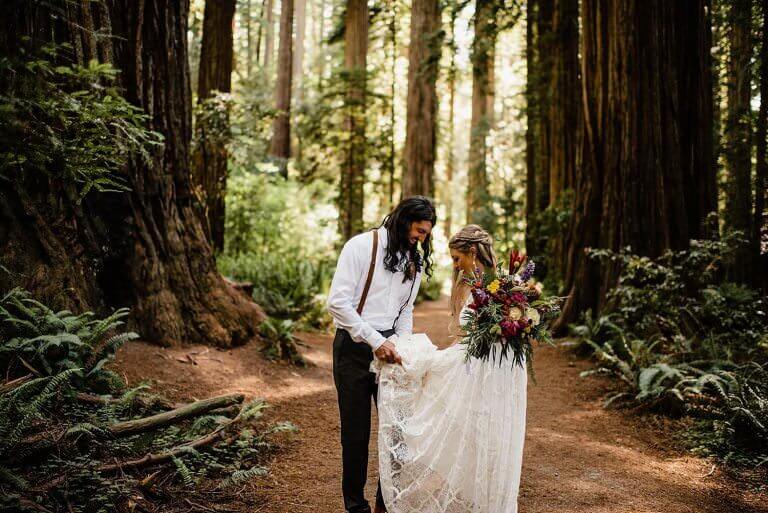 Jedediah Smith Redwoods & Oregon Coast Elopement