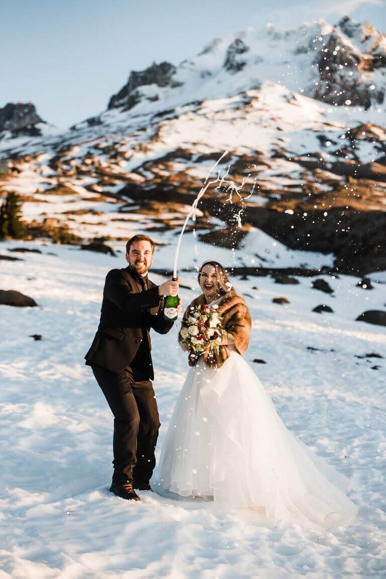 Sunrise Adventure Elopement on Mount Hood, Oregon