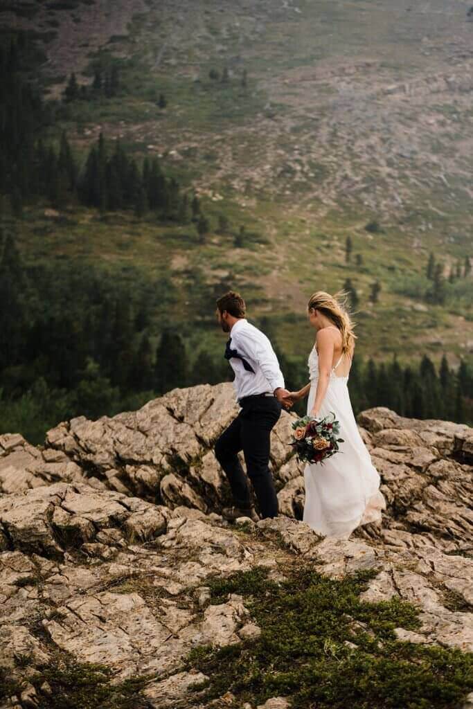 Glacier national park elopement, adventure elopement photographer