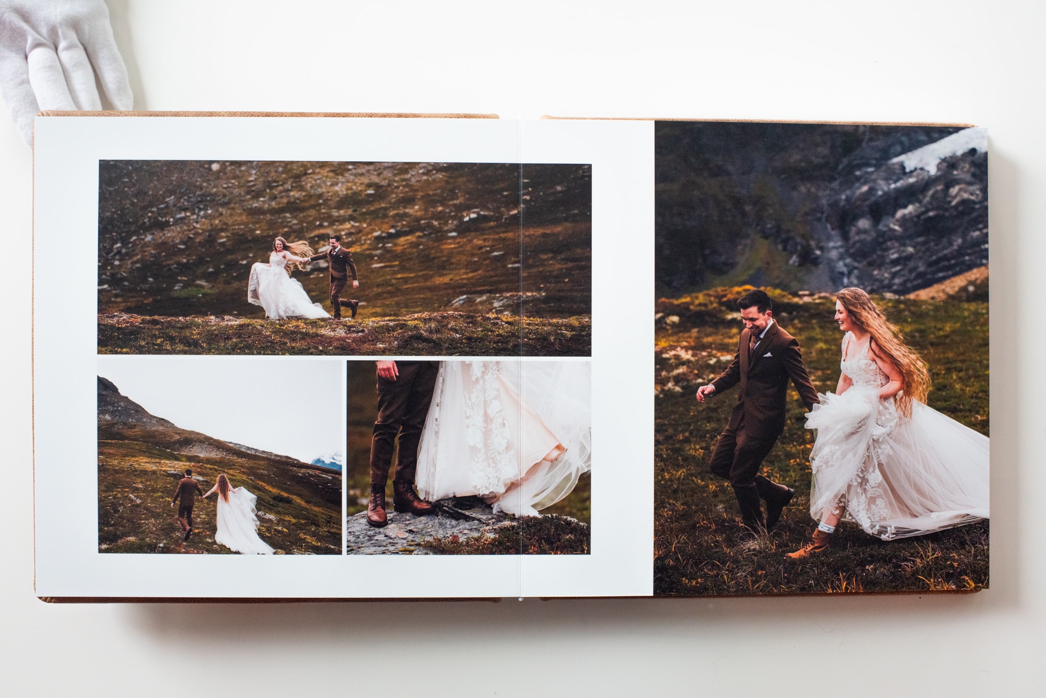 Alaska elopement wedding album