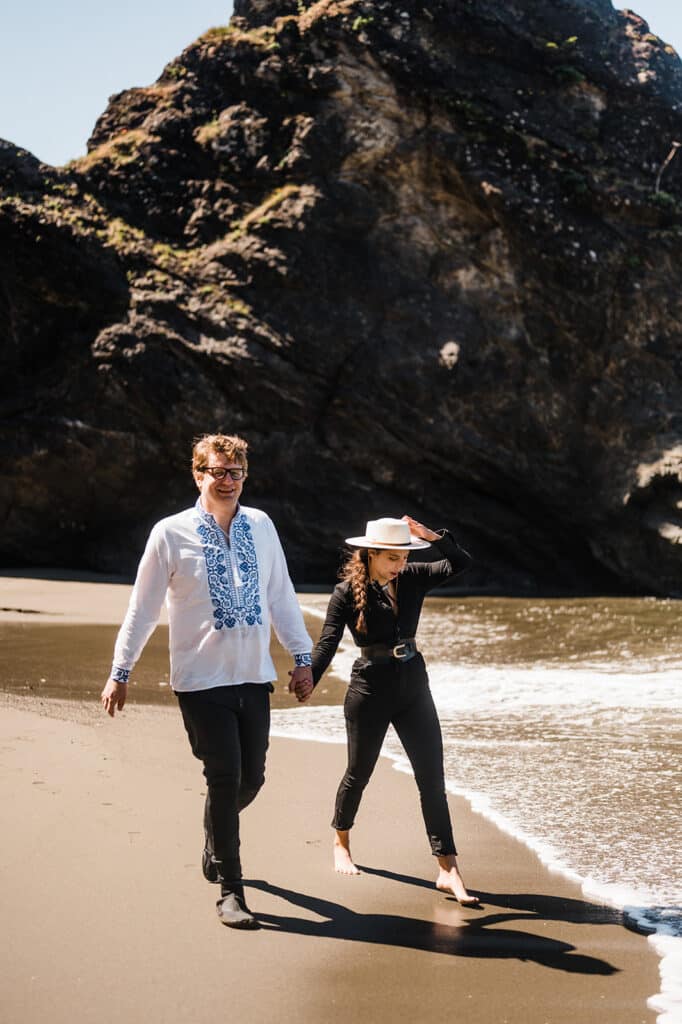 alyx & artem's redwoods & coast elopement