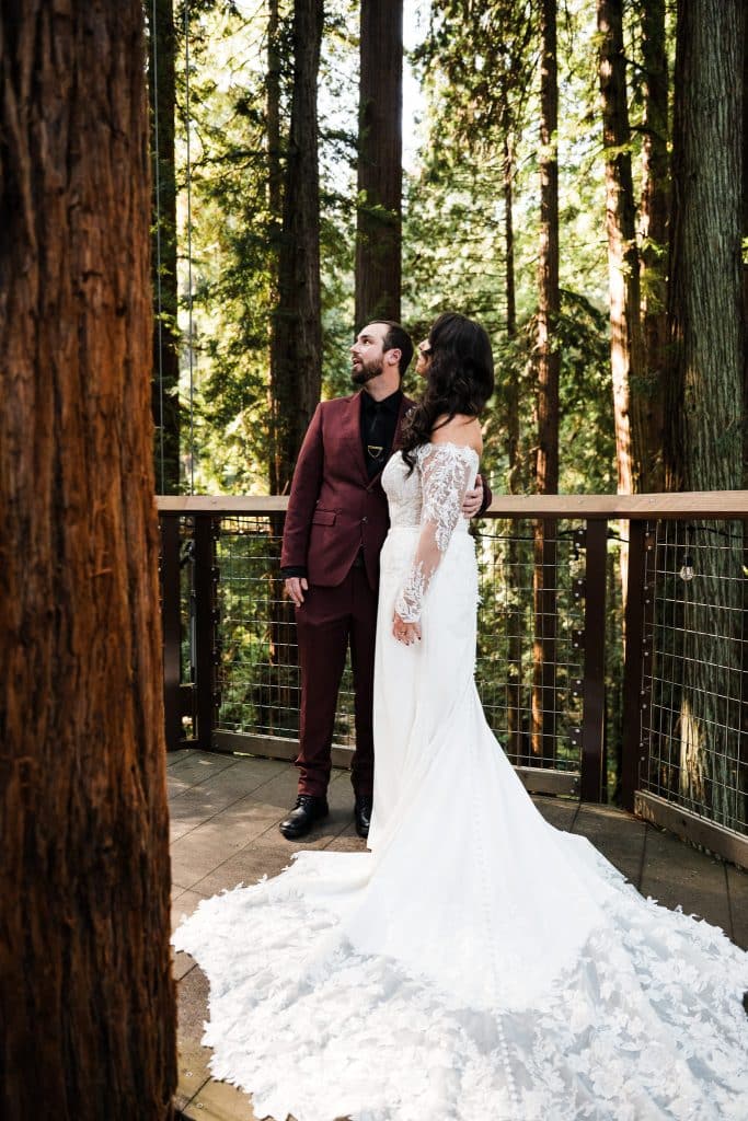 Redwoods Lantern Elopement Sequoia Park Zoo Skywalk Elopement 47 683x1024