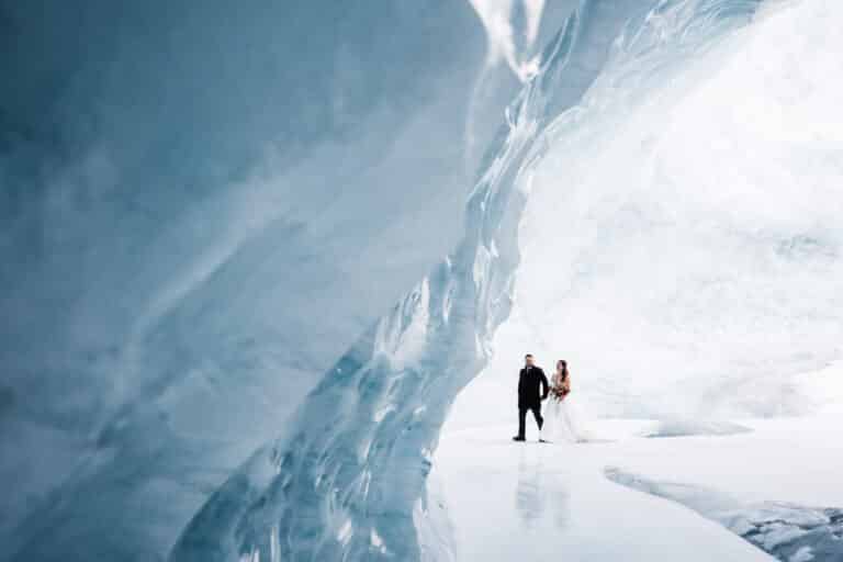 A Wintry Ice Cave Elopement in Alaska (+ Iditarod)