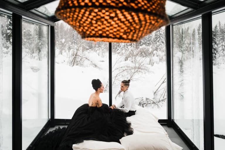 The Coldest & Most Stylish Fairbanks Elopement I’ve Photographed