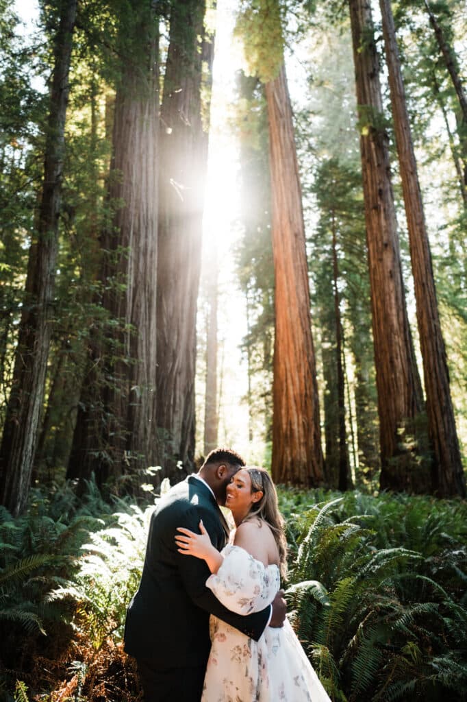 Mary Brandon Floral Dress Redwoods Oregon Coast Elopement Web 34 682x1024